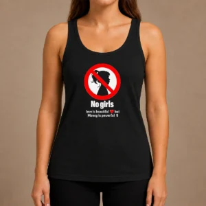 Nice No Girls Love Is Beautiful But Money Is Powerful Tank Top