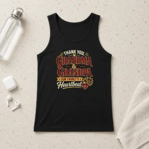 Hot Premium Grandparents Day Thank You Typography For Family Gifts Tank Top