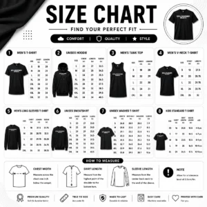 Size chart for Funny 0 Owners Bush with measurements in inches and cm to help choose the right fit