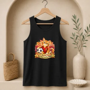 Original Spain Soccer Cat Meme Watercolor Tank Top