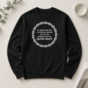 Premium Premium Cellular Level Quite Busy Geek Long Sleeve Shirt