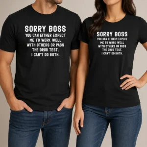 Official Sorry Boss Dark Humor Geek