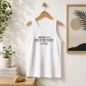 Official Double D'S Run In My Family Dead Dads Sarcastic Tank Top