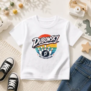 Awesome Dubowsky Retro Bowling Roll Your Own Game Vintage Kids T-Shirt