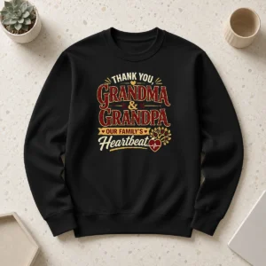Hot Premium Grandparents Day Thank You Typography For Family Gifts Sweater