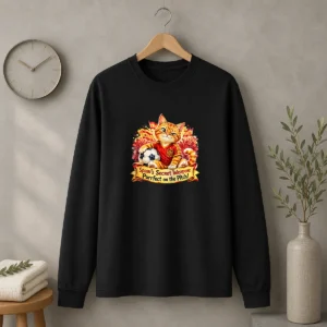 Original Spain Soccer Cat Meme Watercolor Long Sleeve Shirt
