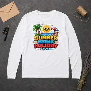 Pretty Nice Pixel Art Summer Bank Holiday Beach Retro Game Long Sleeve Shirt