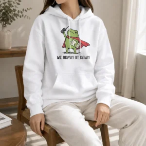 Pretty Hot We Admin At Dawn Assistant Principal Frog Hoodie