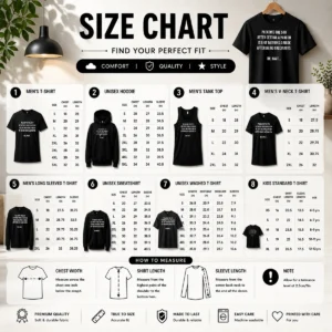 Size chart for Official Pleading The 5th After Getting A Pardon Is Like Wearing A Mask After Being Vaccinated with measurements in inches and cm to help choose the right fit