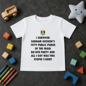 Nice Funny I Survived Saddam Hussein' 1979 Public Purge Of The Iraqi Kids T-Shirt
