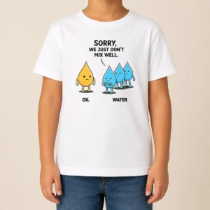 Premium Original Sorry We Just Don'T Mix Well Geek Kids T-Shirt