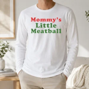 Good Top Mommy'S Little Meatball Baby Toddler Cute Long Sleeve Shirt