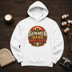Good Western Cowboy Summer Bank Holiday Bull Skull Desert Hoodie