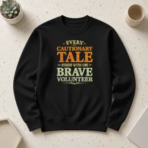 Premium Hot Every Cautionary Tale Starts With One Brave Volunteer Sweater