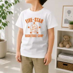 Pretty Five Star Basketball Camp 60th Anniversary Kids T-Shirt