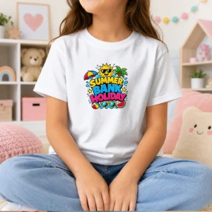 Pretty Cartoon Summer Bank Holiday Beach Ball Watermelon Kids T-Shirt