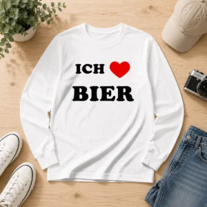 Awesome Vids Ich Love Bier Long Sleeve Shirt