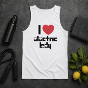 Hot Nice I Love Electric Lady Jimi Hendrix Rock Music Tank Top