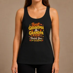 Official Grandparents Day Best Grandma Grandpa Ever Doodle Tank Top