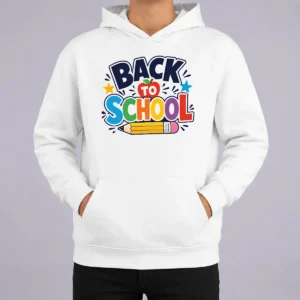 Nice Original Bold Modern Back To School Orange Circle Hoodie