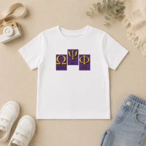 Original Omega PSI PHI Logo Kids T-Shirt
