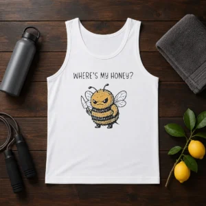 Premium Where'S My Honey Angry Bee With A Knife Tank Top