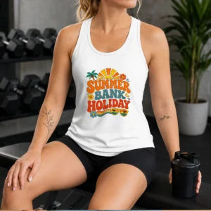 Good Retro 70s Summer Bank Holiday Flower Power Tank Top