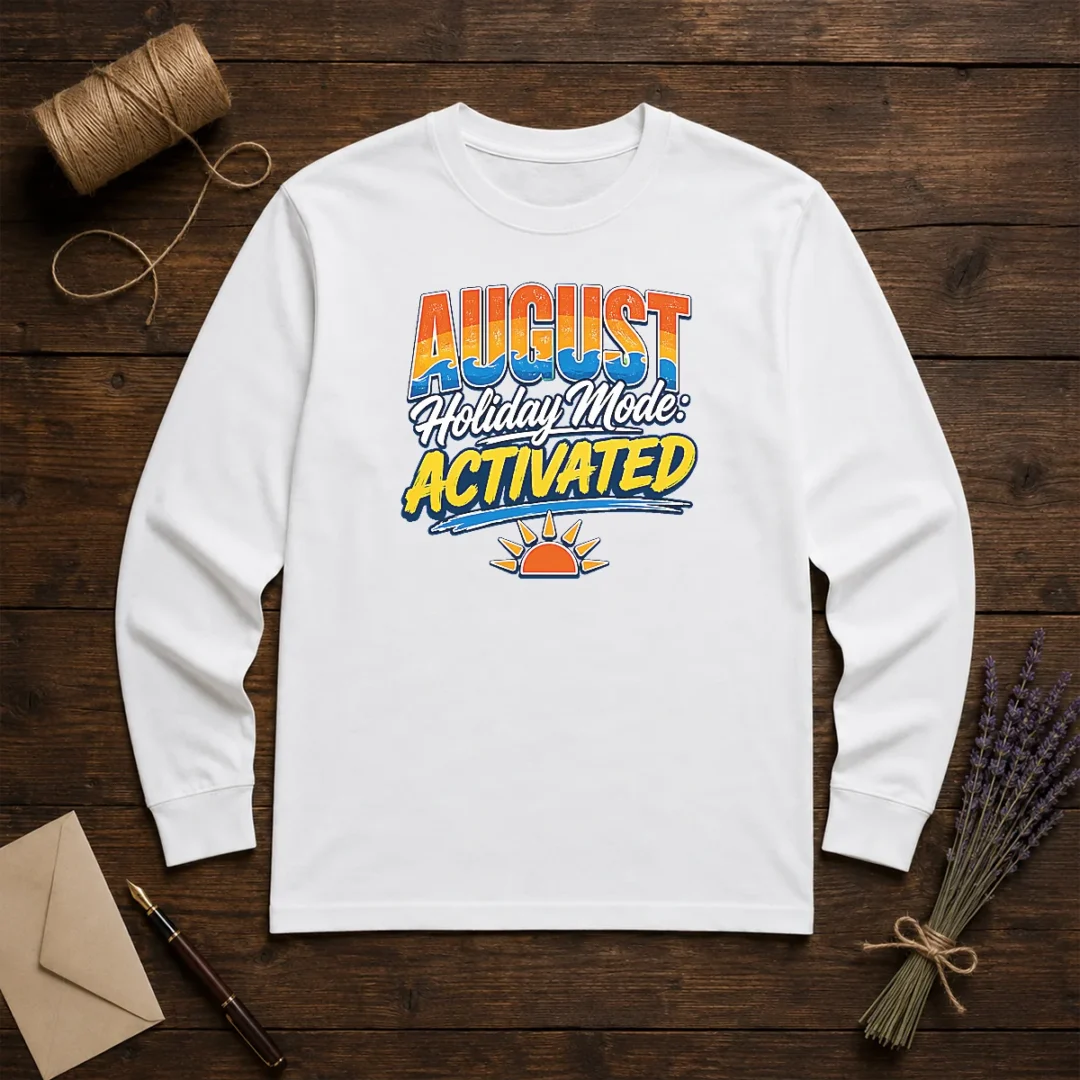 awesome-august-holiday-typography-for-summer-vibes-long-sleeve-shirt Awesome August Holiday Typography For Summer Vibes Long Sleeve Shirt