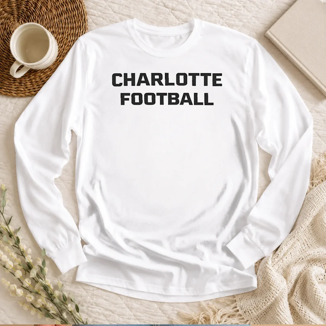 awesome-charlotte-football-ncaa-long-sleeve-shirt Awesome Charlotte Football NCAA Long Sleeve Shirt