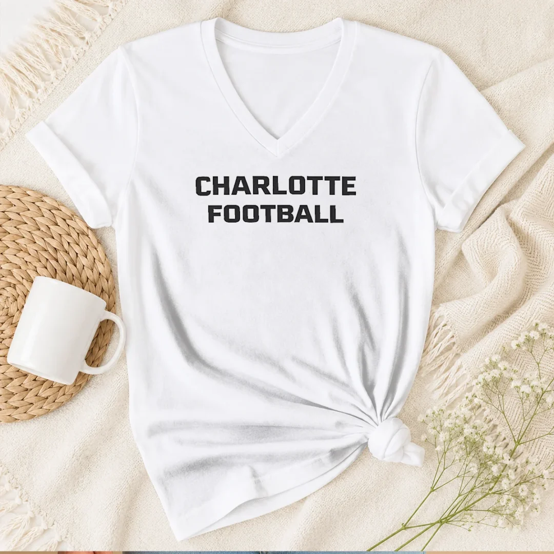 awesome-charlotte-football-ncaa-v-neck-shirt Awesome Charlotte Football NCAA V-Neck Shirt
