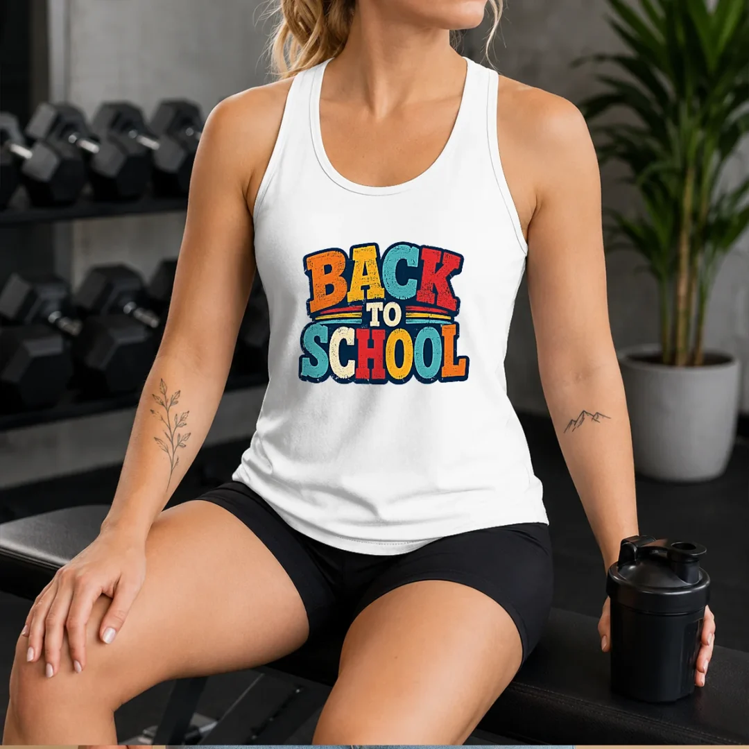 awesome-colorful-back-to-school-apple-book-pencil-tank-top Awesome Colorful Back To School Apple Book Pencil Tank Top