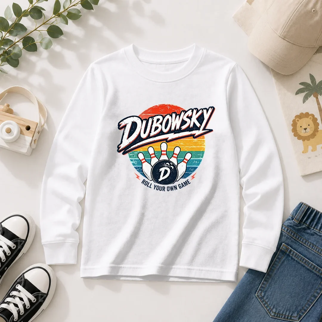 awesome-dubowsky-retro-bowling-roll-your-own-game-vintage-long-sleeve-shirt Awesome Dubowsky Retro Bowling Roll Your Own Game Vintage Long Sleeve Shirt