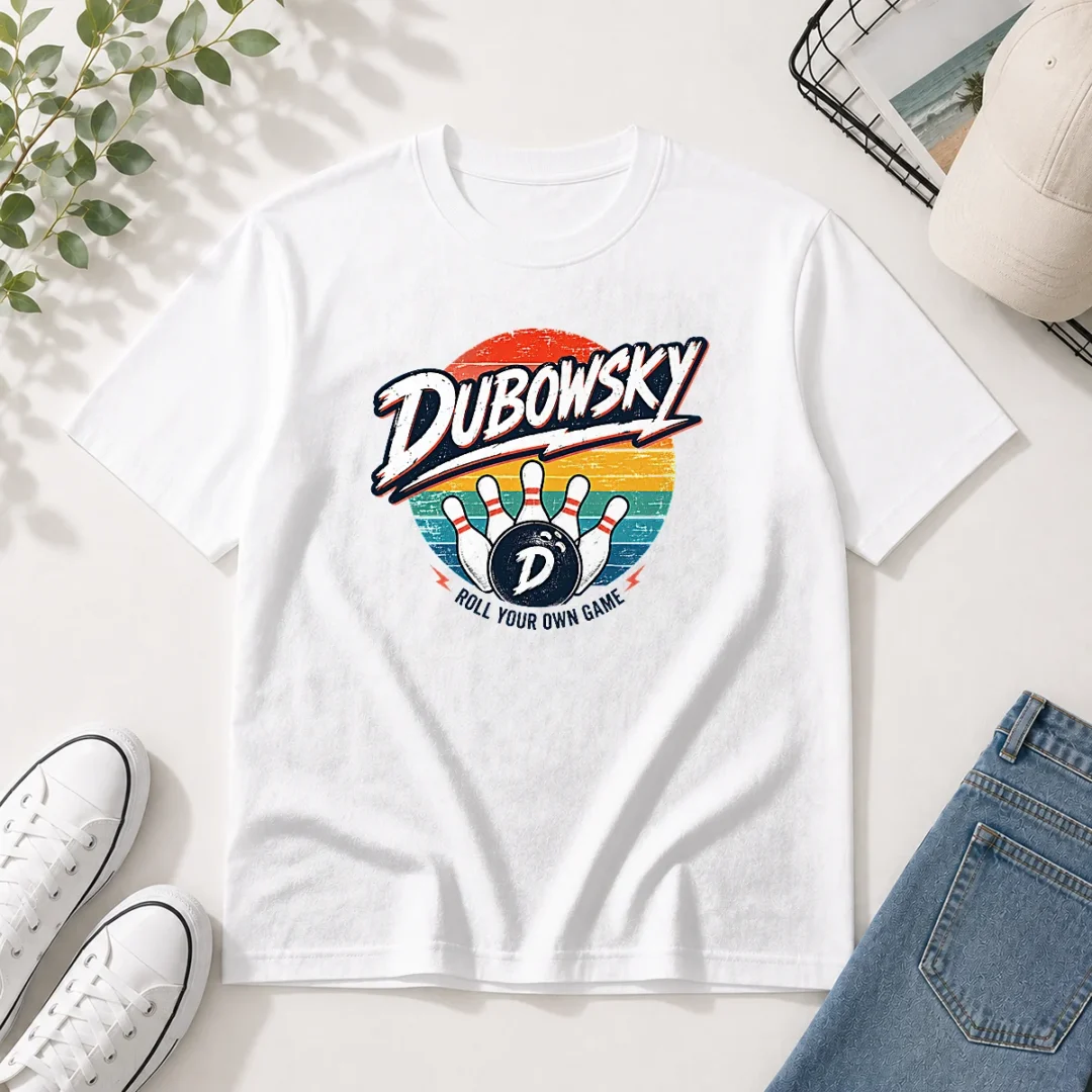 awesome-dubowsky-retro-bowling-roll-your-own-game-vintage-t-shirt Awesome Dubowsky Retro Bowling Roll Your Own Game Vintage