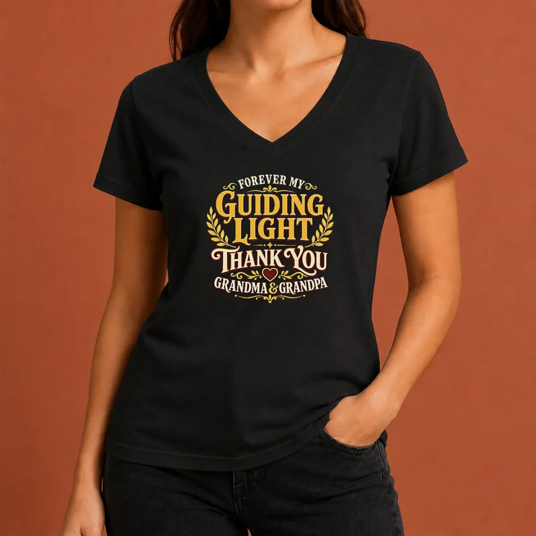 awesome-grandparents-day-gratitude-typography-for-family-love-v-neck-shirt Awesome Grandparents Day Gratitude Typography For Family Love V-Neck Shirt