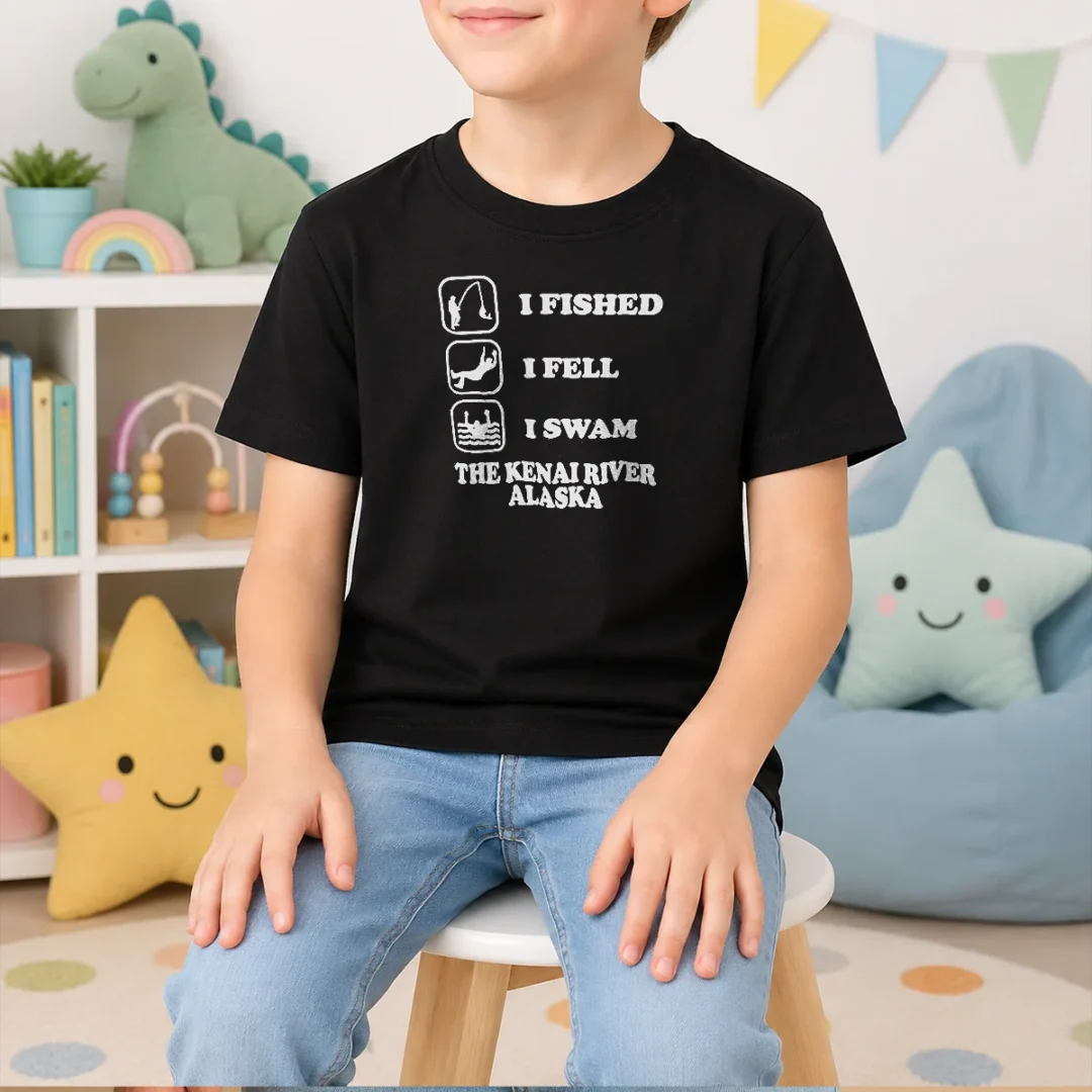 awesome-i-fished-i-fell-i-swam-the-kenai-river-alaska-kids-t-shirt Awesome I Fished I Fell I Swam The Kenai River Alaska Kids T-Shirt