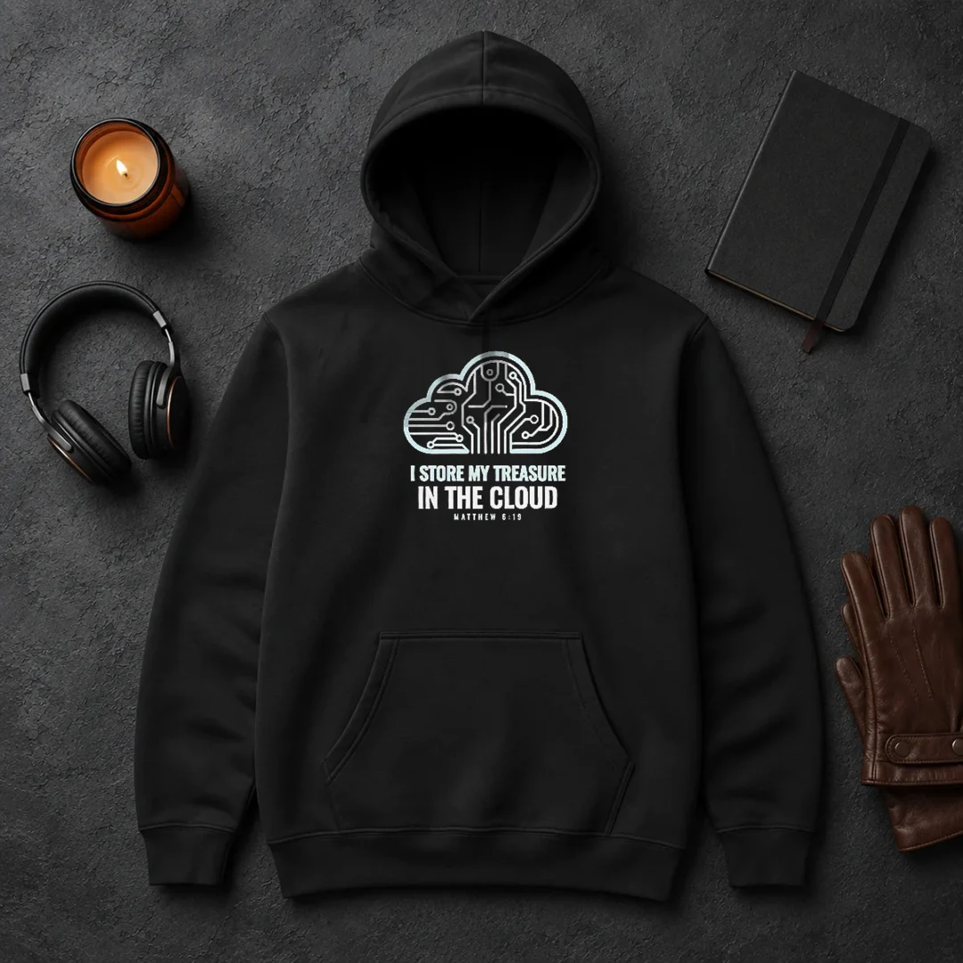 Awesome I Store My Treasure In The Cloud Matthew 6 19 Hoodie Awesome I Store My Treasure In The Cloud Matthew 6 19 Hoodie