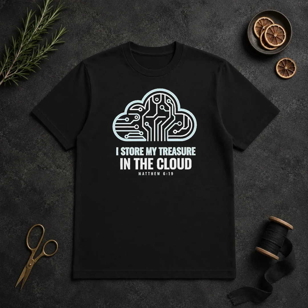 Awesome I Store My Treasure In The Cloud Matthew 6 19 t shirt Awesome I Store My Treasure In The Cloud Matthew 6 19