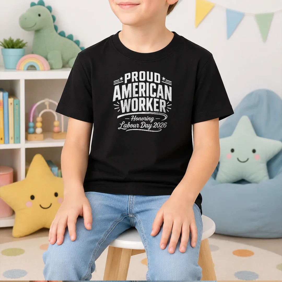 awesome-labour-day-2026-proud-american-worker-line-art-kids-t-shirt Awesome Labour Day 2026 Proud American Worker Line Art Kids T-Shirt