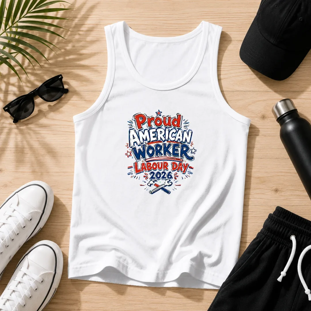awesome-labour-day-proud-american-worker-doodle-tank-top Awesome Labour Day Proud American Worker Doodle Tank Top