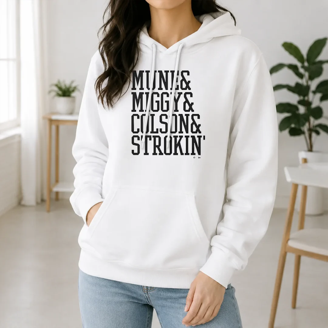 Awesome Mune Miggy Colson And Strokin' Detroit Tigers Players Hoodie Awesome Mune Miggy Colson And Strokin' Detroit Tigers Players Hoodie