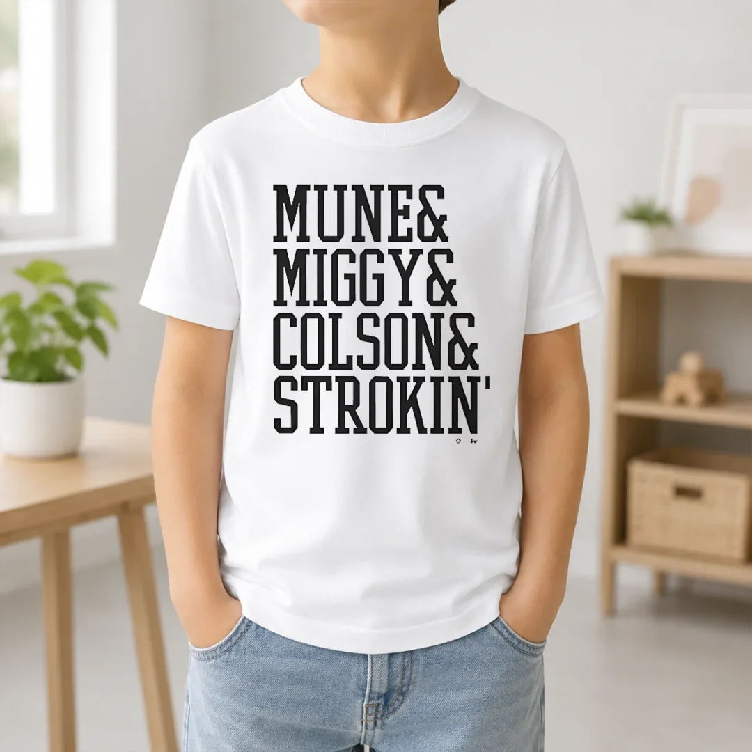Awesome Mune Miggy Colson And Strokin' Detroit Tigers Players Kids T Shirt Awesome Mune Miggy Colson And Strokin' Detroit Tigers Players Kids T-Shirt