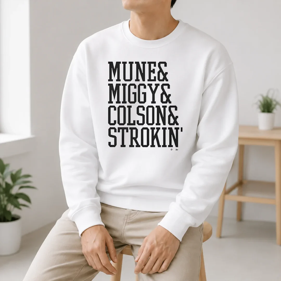 Awesome Mune Miggy Colson And Strokin' Detroit Tigers Players Sweater Awesome Mune Miggy Colson And Strokin' Detroit Tigers Players Sweater