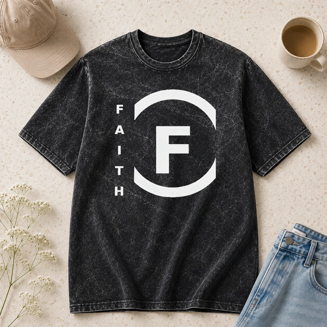 awesome-nice-faith-f-logo-minimalist-washed-t-shirt Awesome Nice Faith F Logo Minimalist Washed T-Shirt