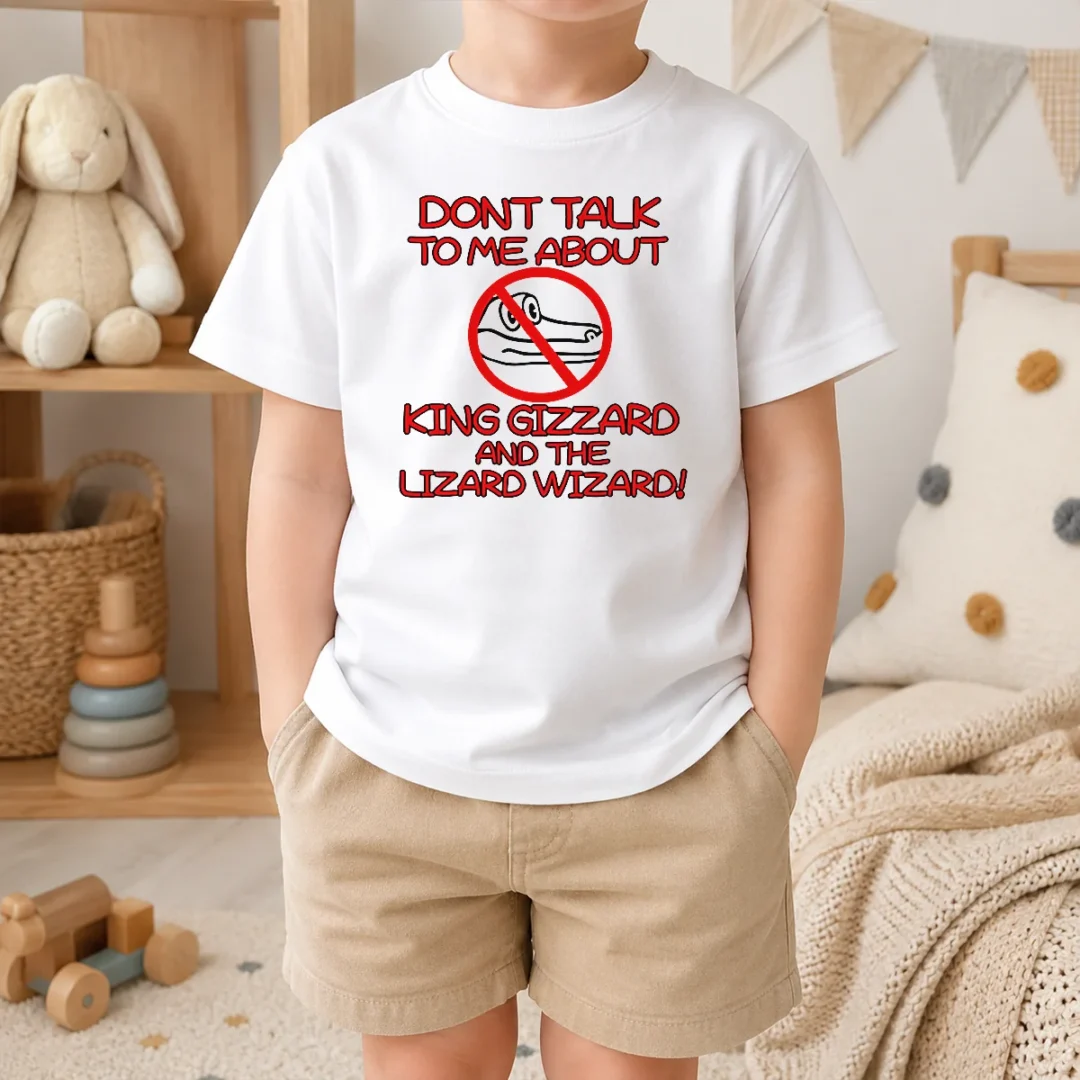 Awesome Official King Gizzard And The Lizard Wizard Dont Talk To Me About King Gizzard Kids T Shirt Awesome Official King Gizzard And The Lizard Wizard Dont Talk To Me About King Gizzard Kids T-Shirt