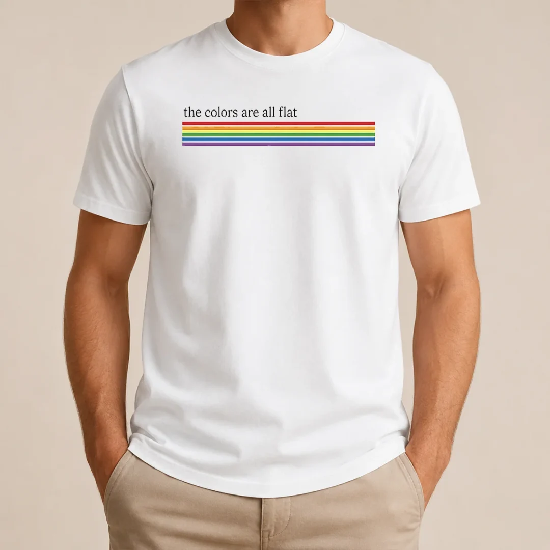 Awesome Official The Colors Are All Flat Rainbow Pride LGBTQ Pride t shirt Awesome Official The Colors Are All Flat Rainbow Pride LGBTQ Pride