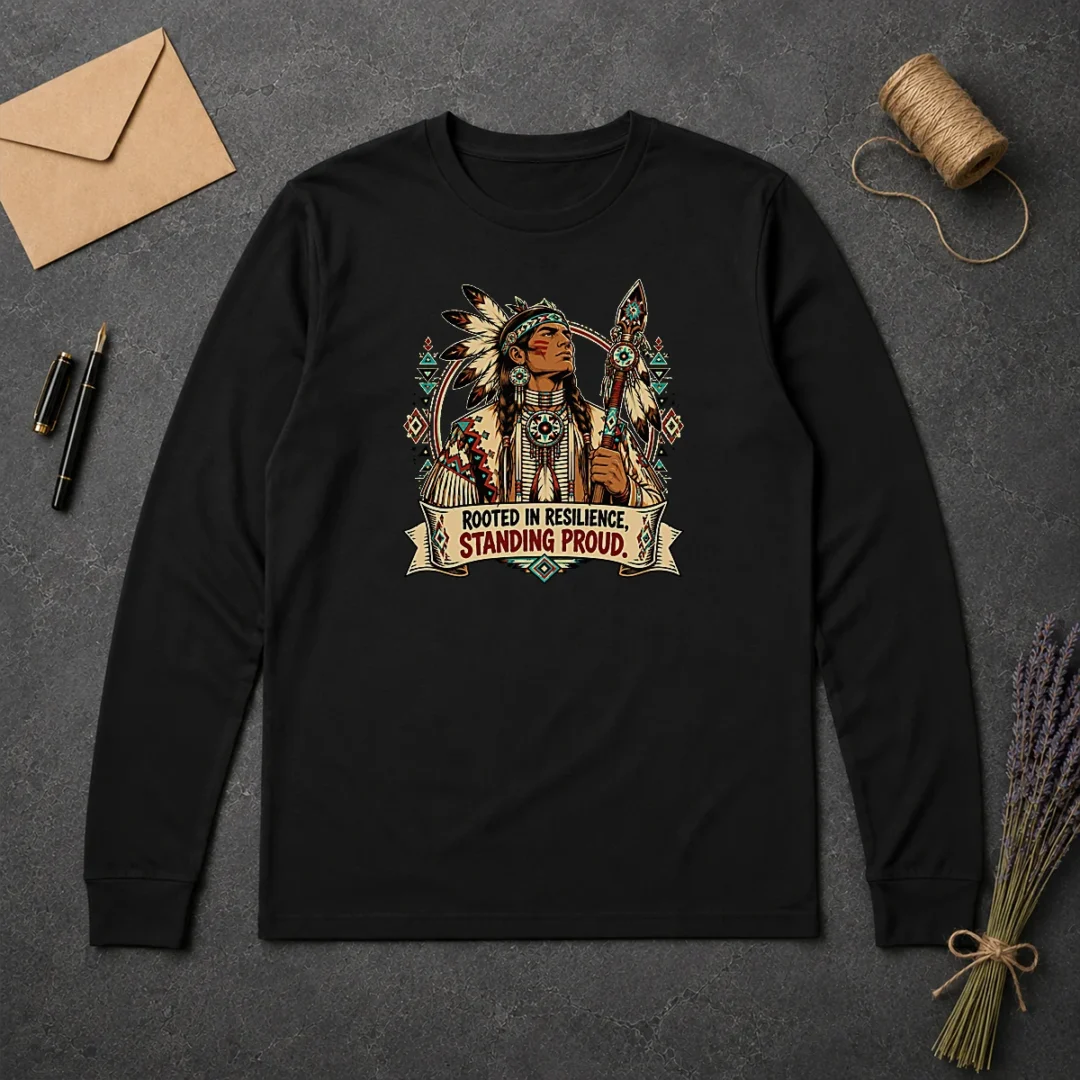 Awesome Original Indigenous Peoples Day Pride Warrior Vector Long Sleeve Shirt Awesome Original Indigenous Peoples Day Pride Warrior Vector Long Sleeve Shirt