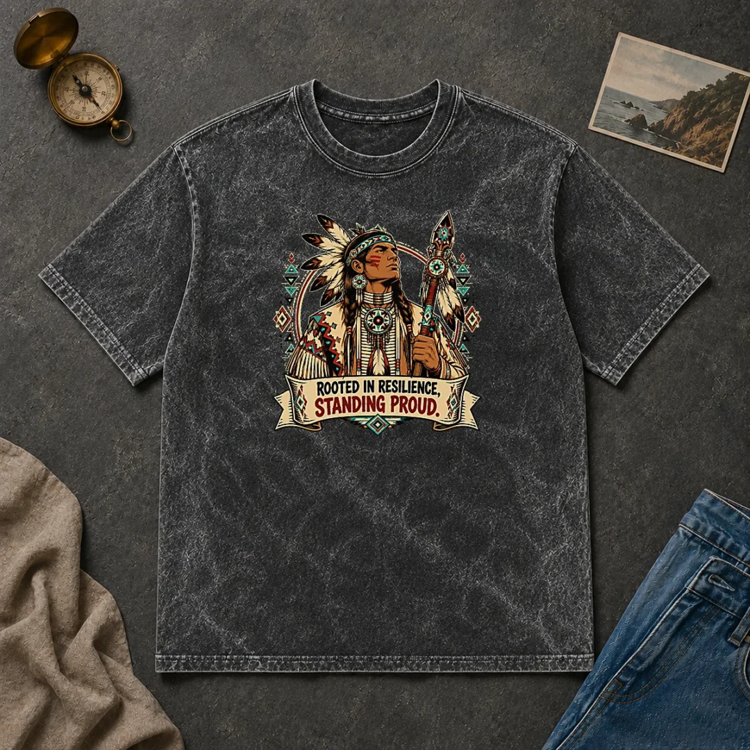 Awesome Original Indigenous Peoples Day Pride Warrior Vector Washed T Shirt Awesome Original Indigenous Peoples Day Pride Warrior Vector Washed T-Shirt