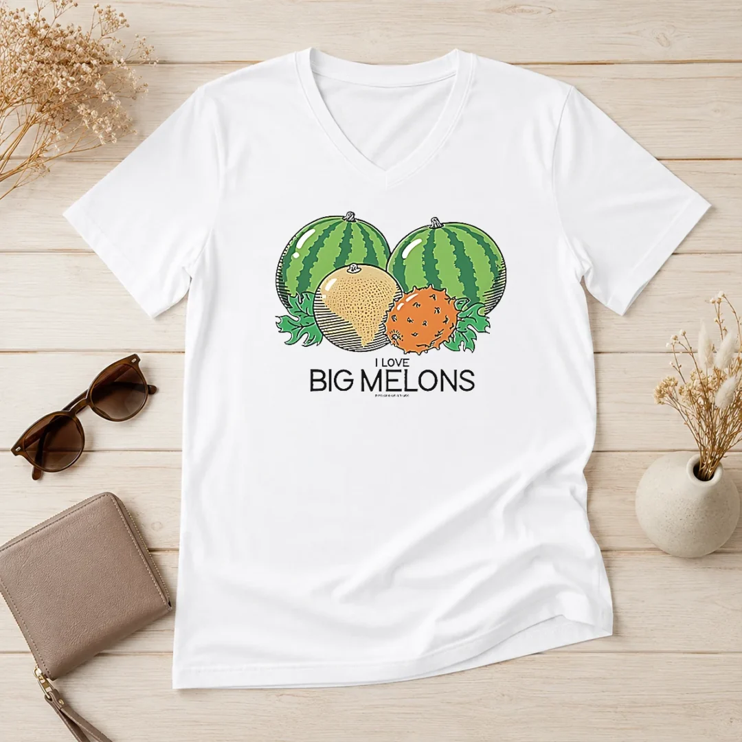 awesome-original-watermelon-cantaloupe-kiwano-fruit-i-love-big-melons-threadheads-studios-v-neck-shirt Awesome Original Watermelon Cantaloupe Kiwano Fruit I Love Big Melons Threadheads Studios V-Neck Shirt