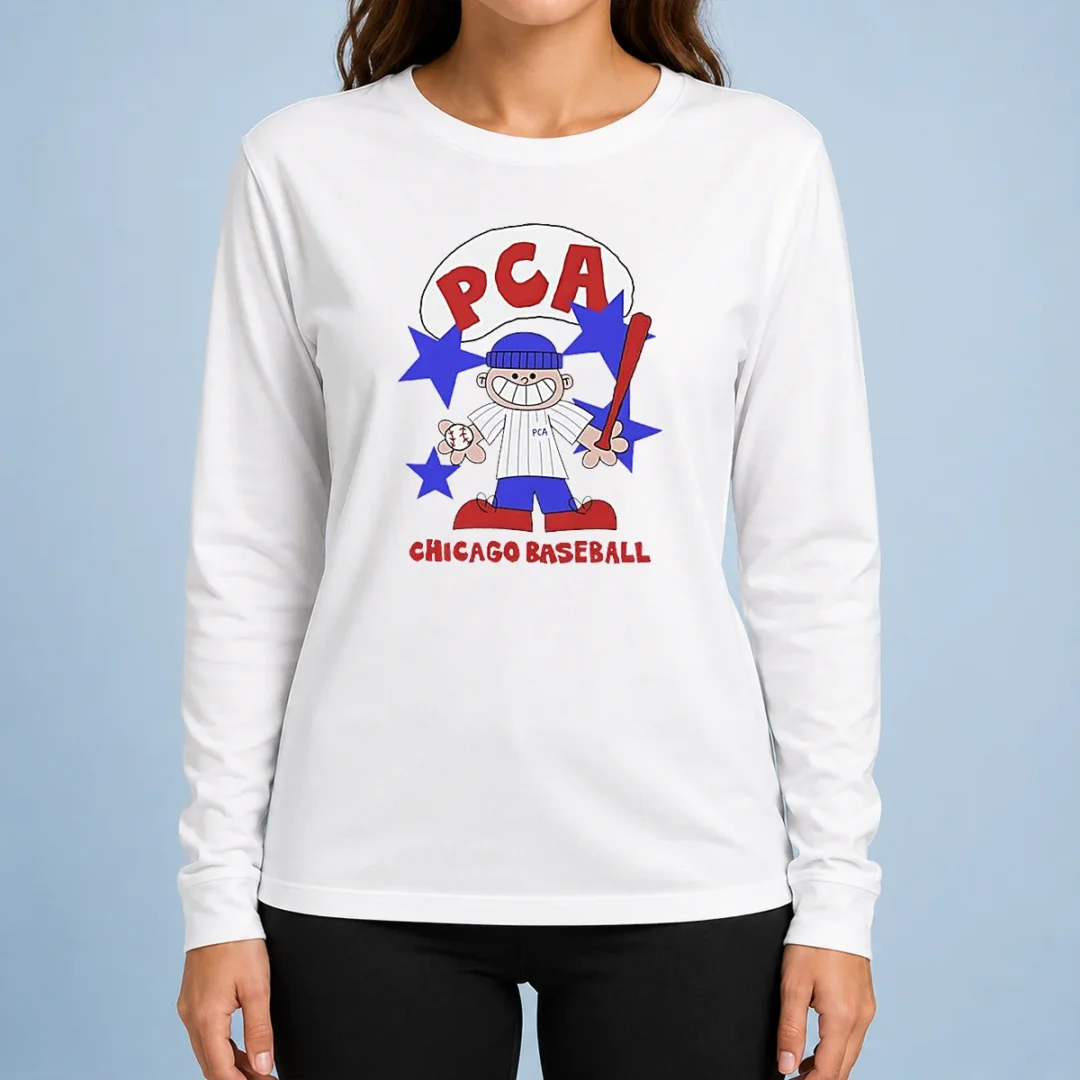 awesome-pca-chicago-baseball-character-shirt-with-pinstripe-uniform-and-baseball-bat-long-sleeve-shirt Awesome PCA Chicago Baseball Character Shirt With Pinstripe Uniform And Baseball Bat Long Sleeve Shirt