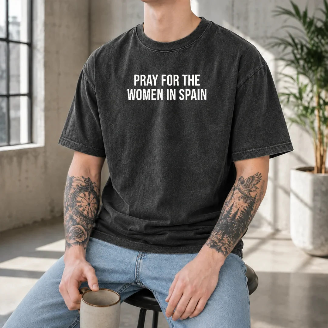 awesome-pray-for-the-women-in-spain-support-solidarity-washed-t-shirt-1 Awesome Pray For The Women In Spain Support Solidarity Washed T-Shirt
